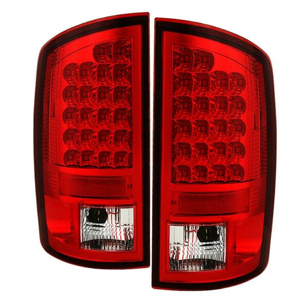 Spyder 2007-2008 Dodge Ram 1500 Tail Lights - Red Clear S2Z-5002631